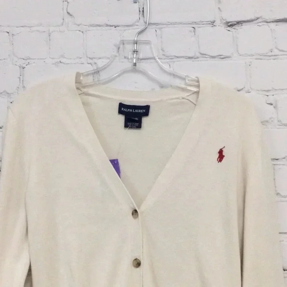 Ralph Lauren Large (12-14) Button Cardigan Sweater